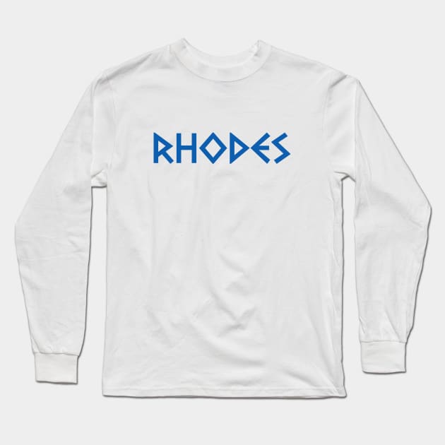 Rhodes Long Sleeve T-Shirt by greekcorner